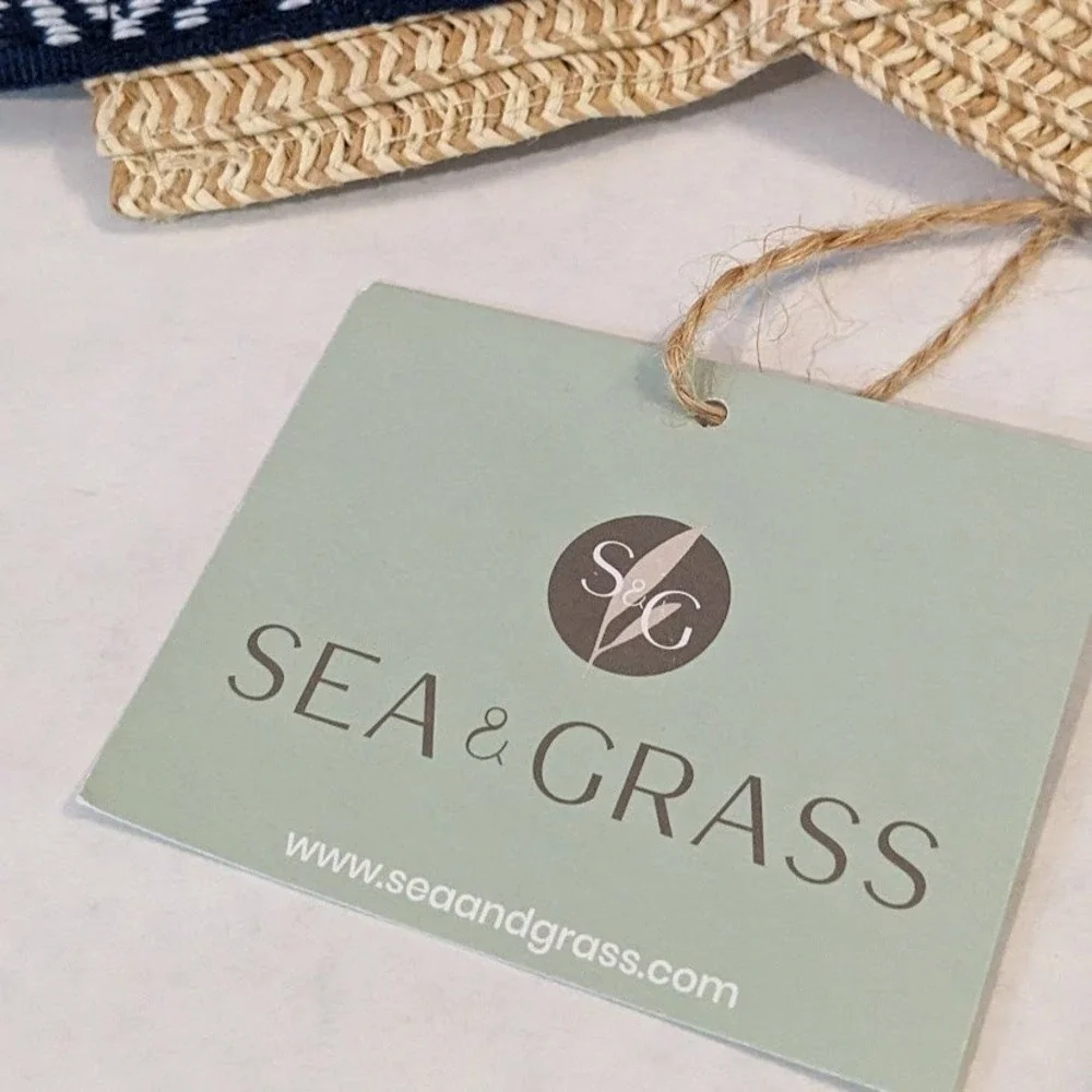 Sea & Grass Packable Straw Visor Womens One Size Beach Vacation Travel Cruise
